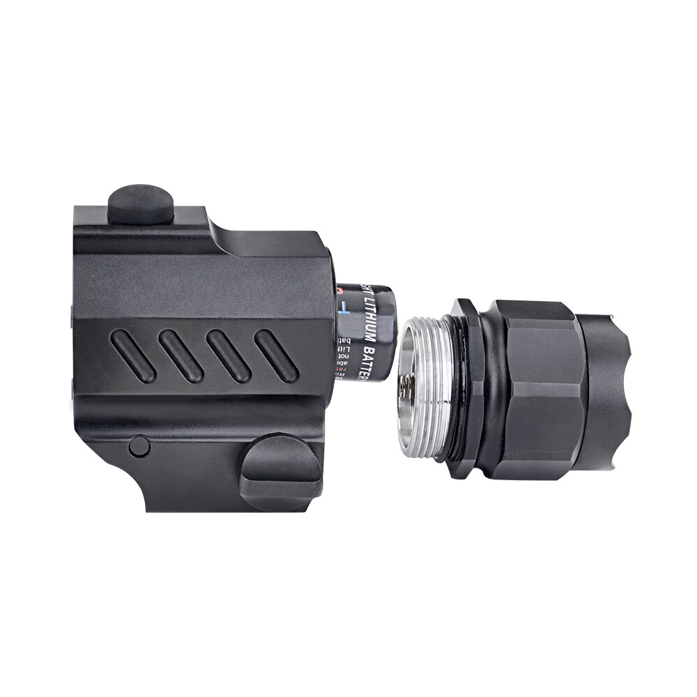 Rail Mounted Compact Tactical Rifle Gun Light Weapon LED Flashlight For Glock 17