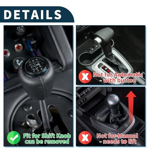 Car Shift Knob | Front Shift Lever Knob Universal for Automatic and 10cm Green