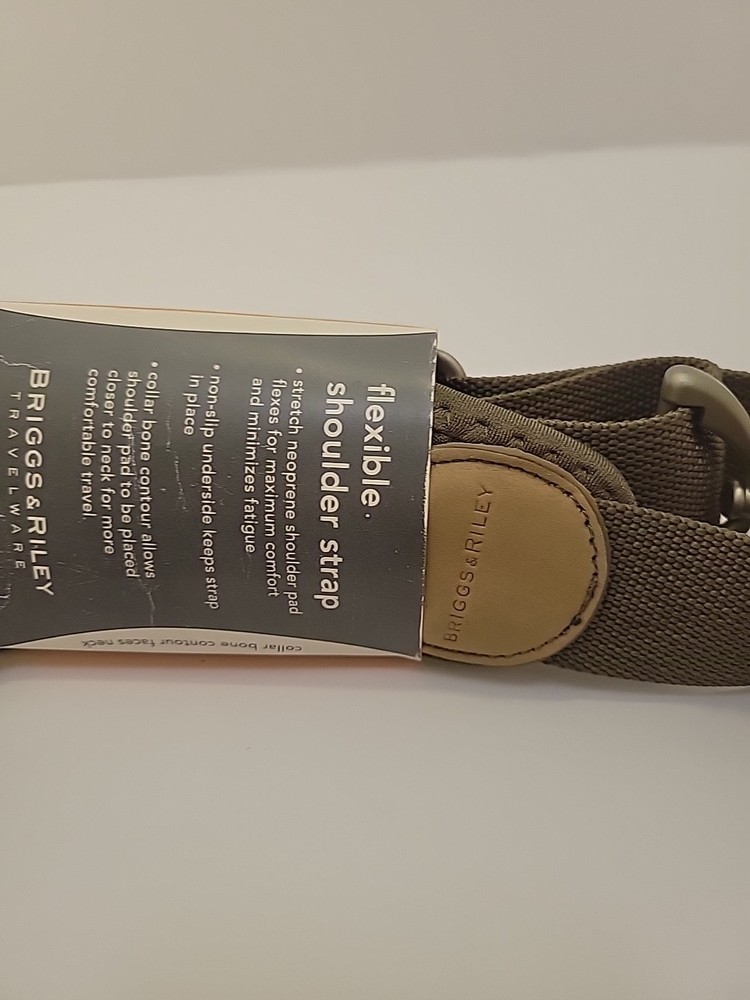 Authentic Briggs & Riley Replacement Shoulder Strap Padded Luggage Briefcase Grn