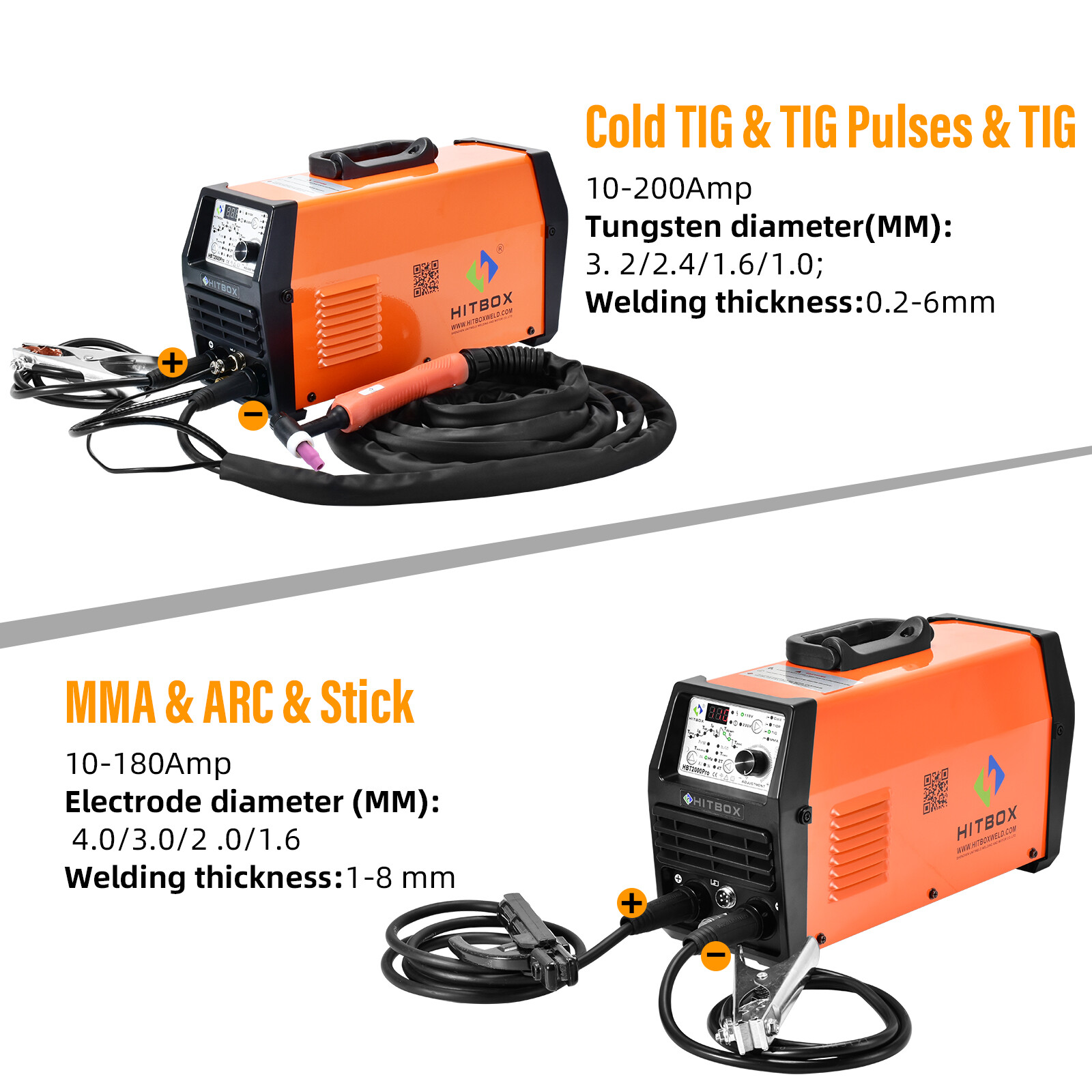 New HF Cold TIG Welding Machine with Pulse TIG Spot TIG ARC Welder 200A HBT2000P