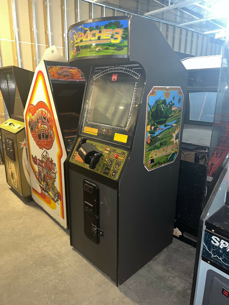 APACHE 3 ARCADE MACHINE by DATAEAST 1988 (Excellent Condition) *RARE*