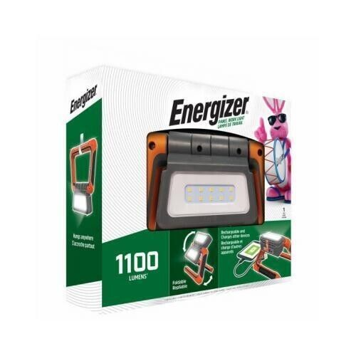Eveready Battery Co Energizer Panel Work Light, Adjustable, USB Port, 180-Degre