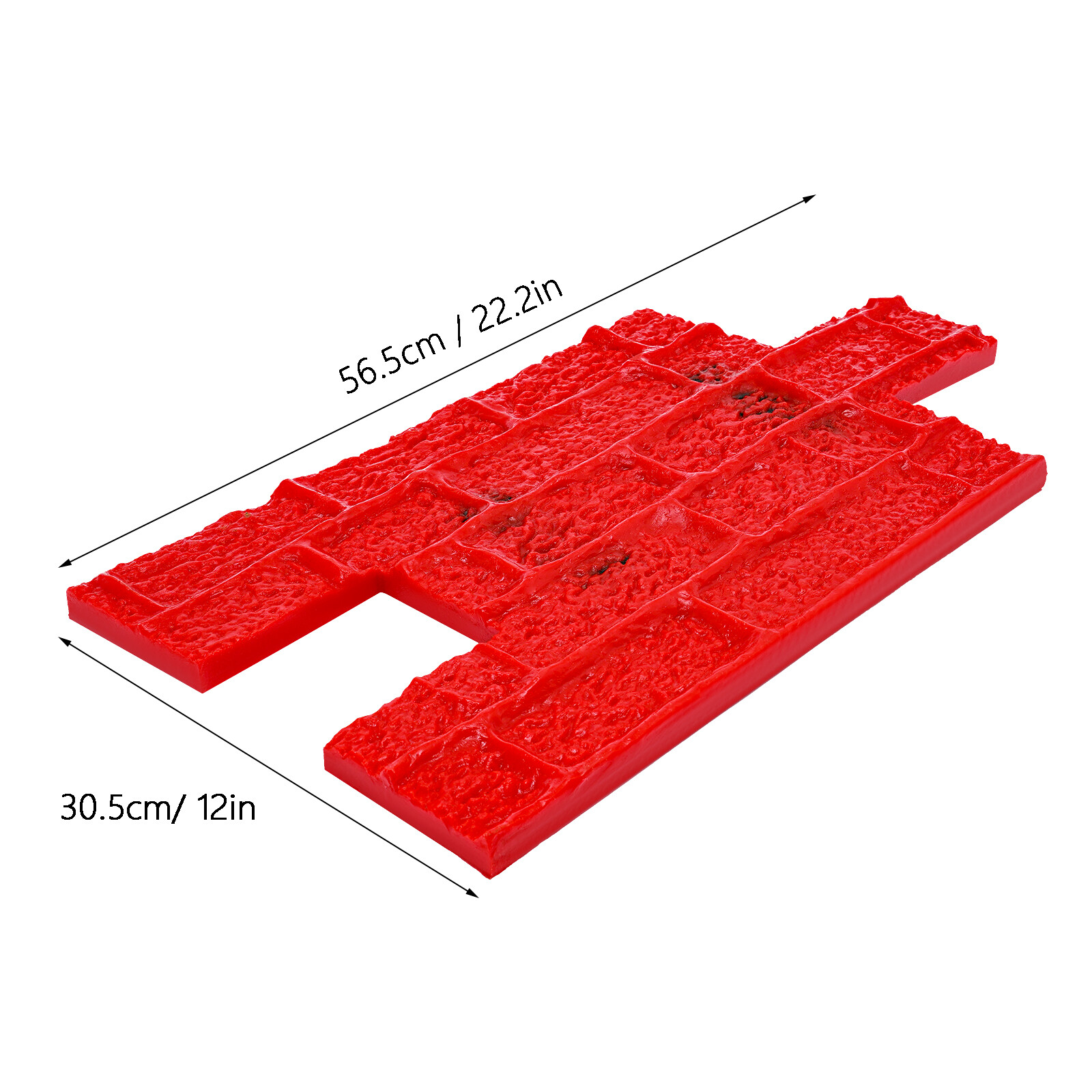 2X BIG Concrete Texturing Skin 22x12" Concrete Stamps Mats Set Concrete Stamping