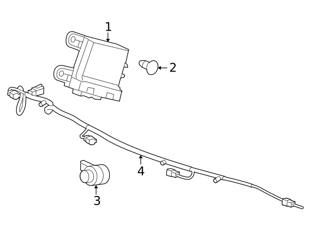 Genuine GM Parking Assist Control Module 20925650
