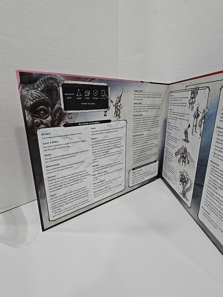 Dungeons & Dragons 5th Edition 5E 4-Panel DM's Dungeon Master's Screen 2017 VGC