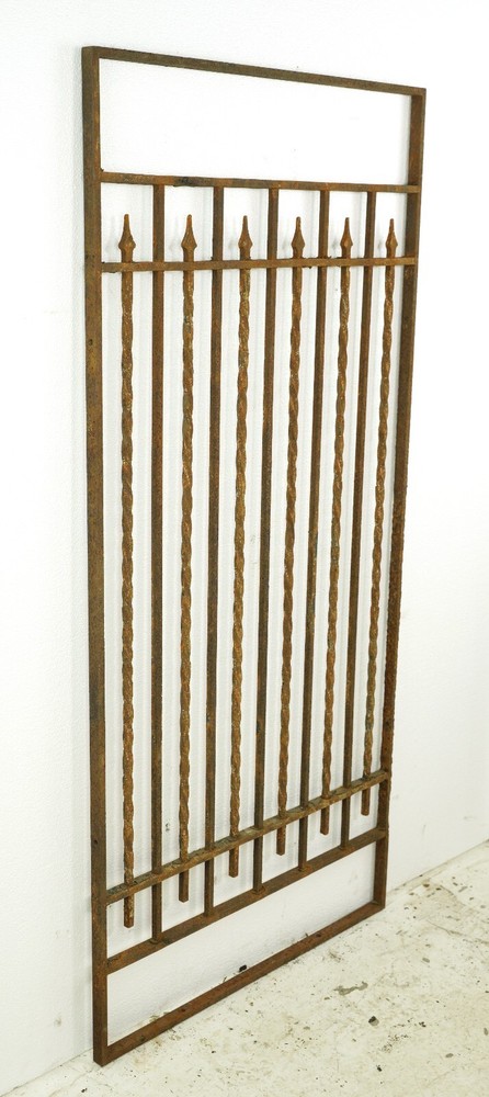 Reclaimed Wrought Iron Security Twisted Bars Window Guard 48 x 23