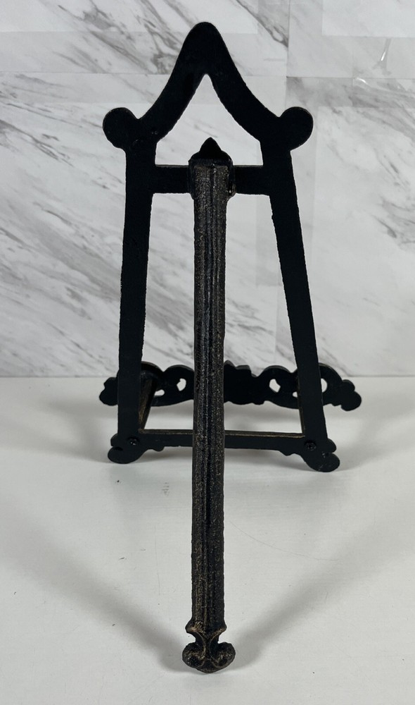 Easel Metal Scroll Art Display Plate Stand Desktop Shelf