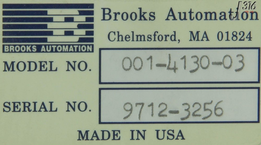 4207 BROOKS AUTOMATION VCE CONTROLLER 001-4130-03