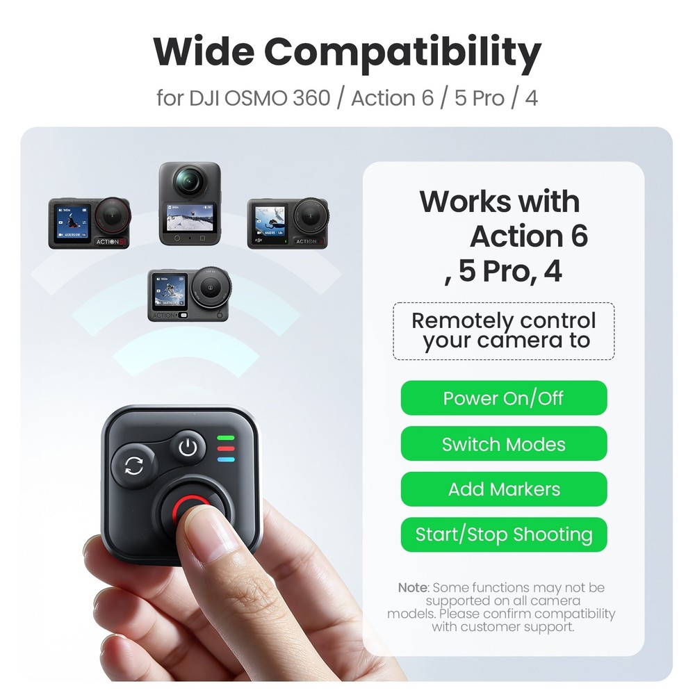 New Remote Controller for DJI Osmo 360 /for Action 6/5 Pro/4 Action Camera