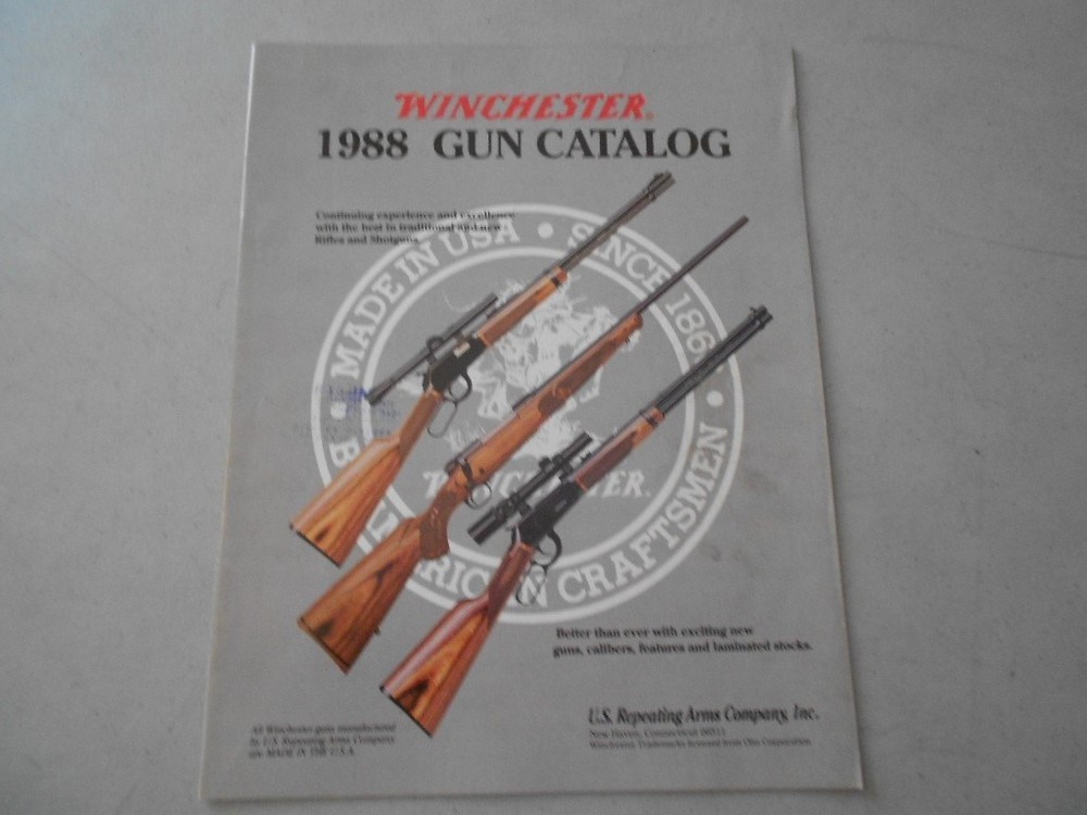 Winchester Sporting Arms Firearms Catalog 1988