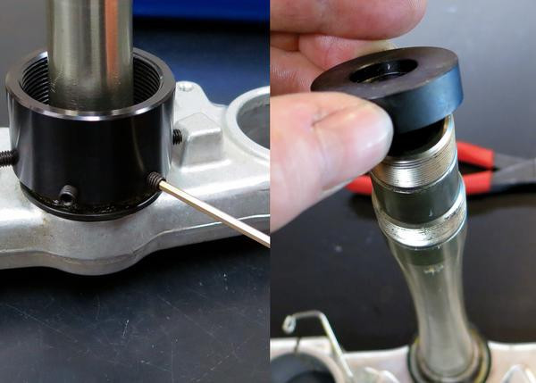 Motion Pro Motorcycle Steering Fork Stem Lower Bearing Remover Puller Installer