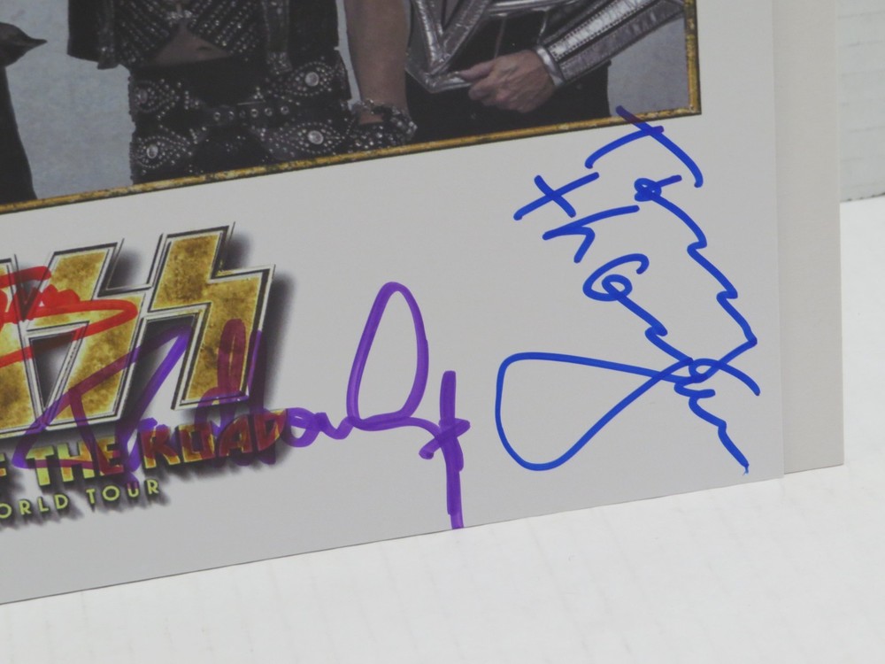 KISS END OF THE ROAD SIGNED AUTOGRAPHED 8 X 10 - SINGER THAYER SIMMONS STANLEY