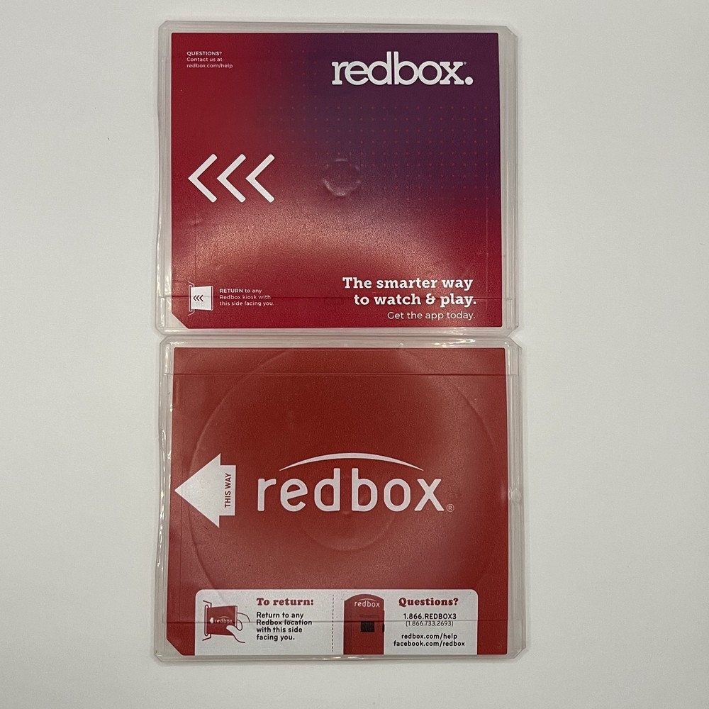 1 Empty Redbox CD/DVD/Blu-ray Disc Case Hard Plastic