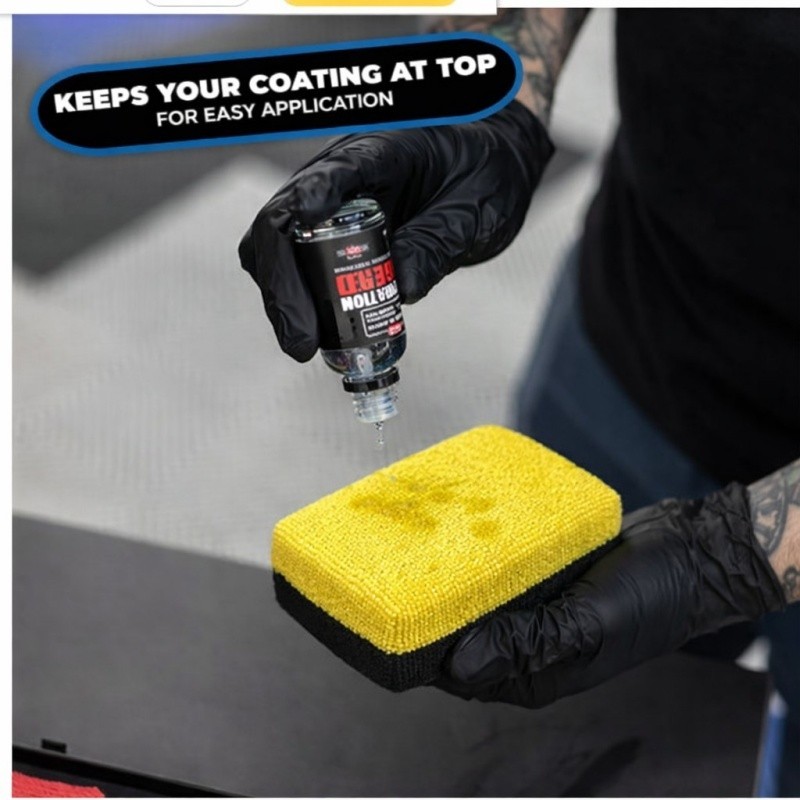2 Pack Ceramic Coating Applicator Pad Microfiber Car Detailing Sponge