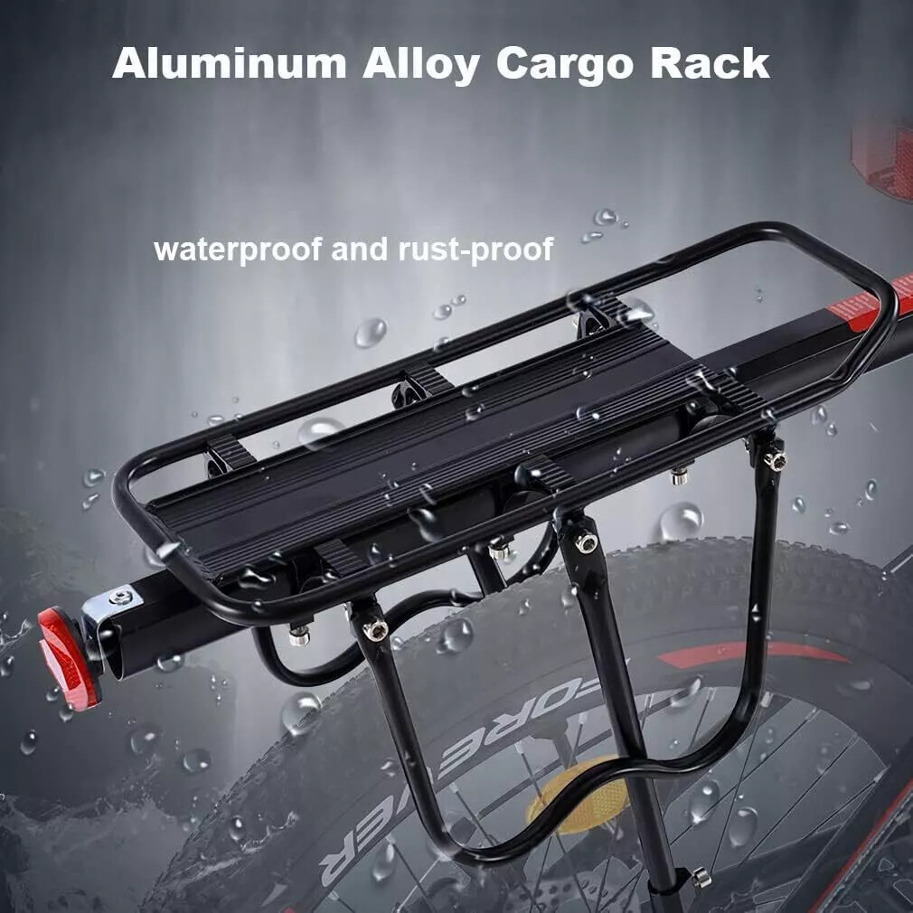Bike Rear Cargo Rack Luggage Carrier Pannier Bicycle Alloy Fender Mountain Bike