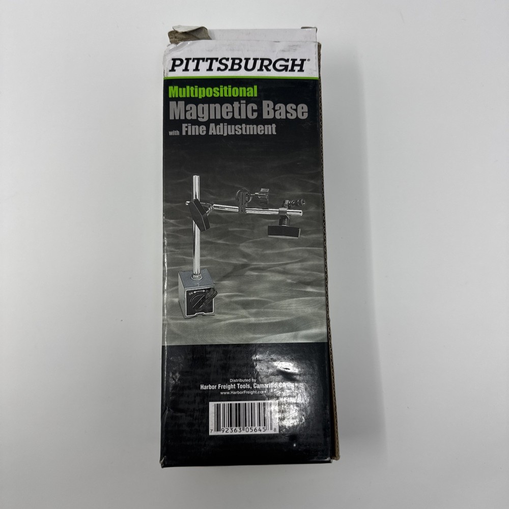 Pittsburgh Multipositional Magnetic Base w/Fine Adjustment Model 5645