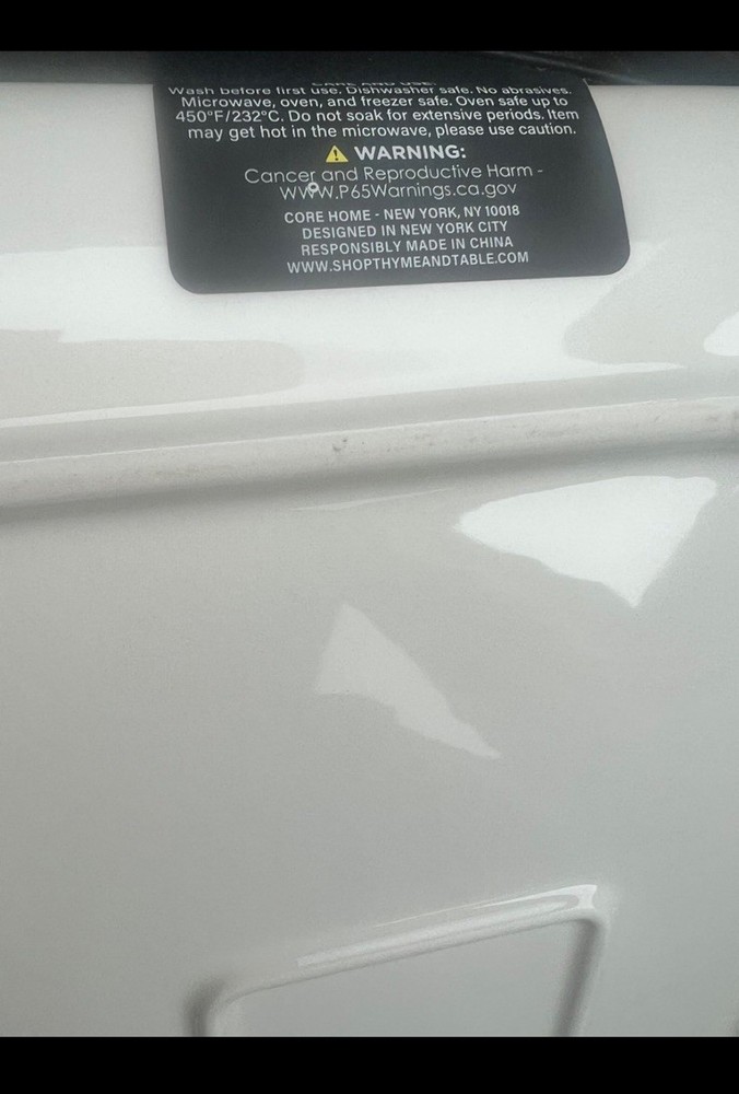 Thyme & Table Dot Rectangular Platter Stoneware Gold Trim Dishwasher Micro Safe