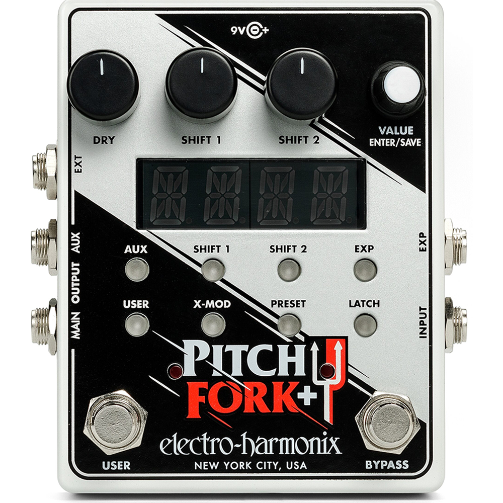 Electro-Harmonix Pitch Fork Plus - Polyphonic Pitch Shifter Effect Pedal - New