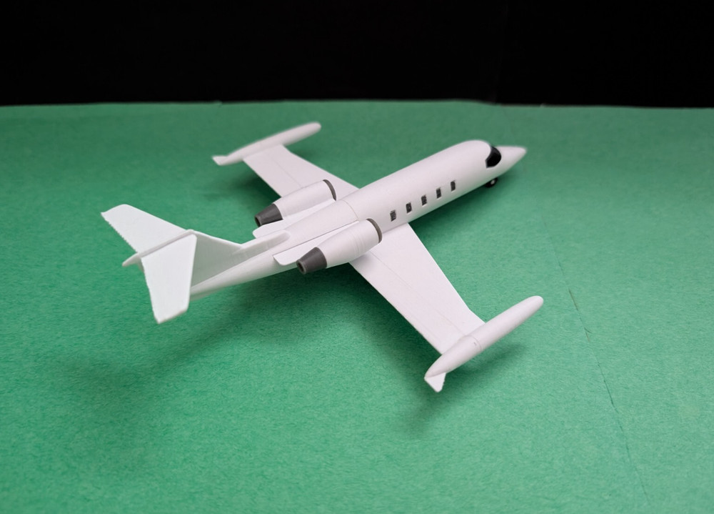 HO 1:87 scale Lear Jet Microsoft Flight Simulator Jet Bombardier business jet