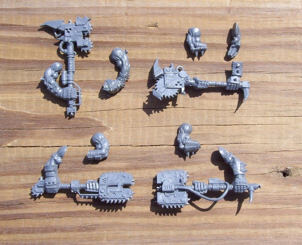 40K Orks Nobz Big Choppa Arms Bits 4 Bitz