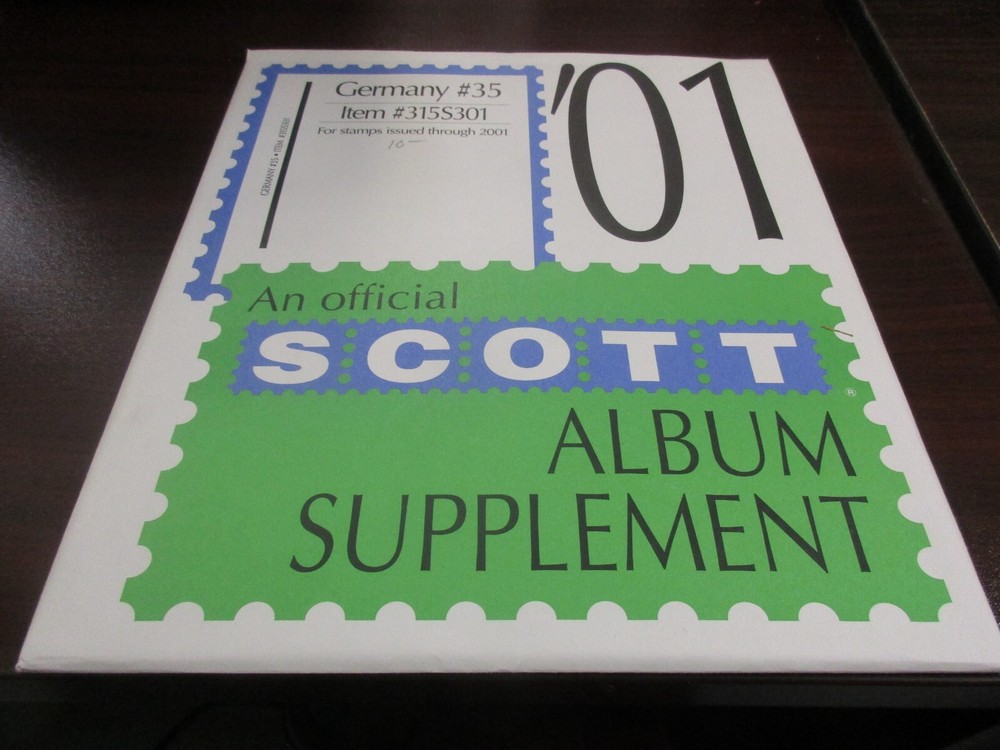"SCOTT"  GERMANY #35  ALBUM  SUPPLEMENT W/FREE SHIPPING!!