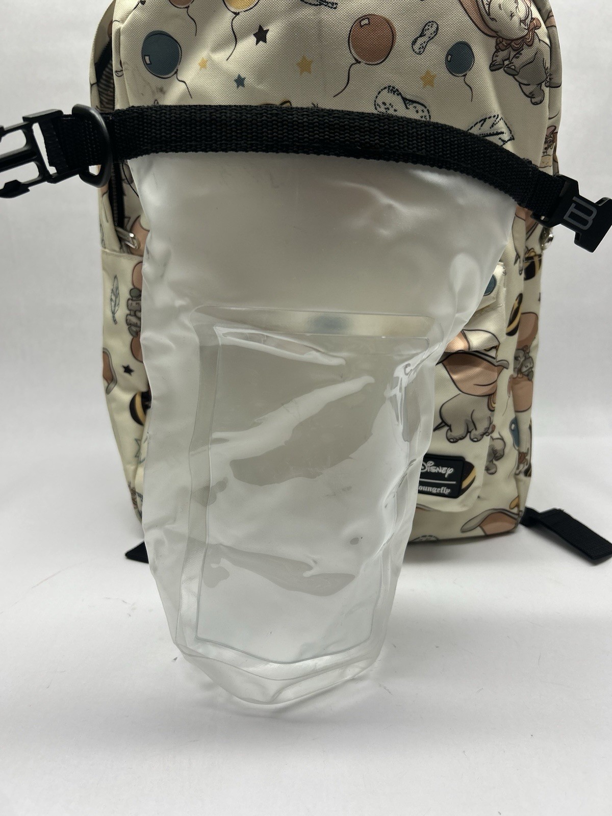 Disney x Loungefly Dumbo White All Over Print Large Backpack Rare See Pics