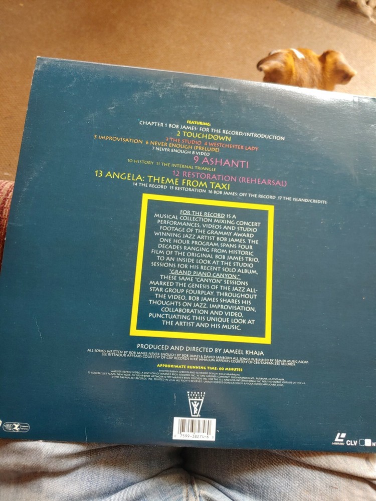 Bob James: For The Record - laserdisc VG