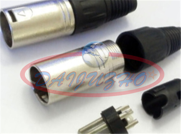 ONE XLR Male 3-pin Plug MicrophPatch Connector NEW