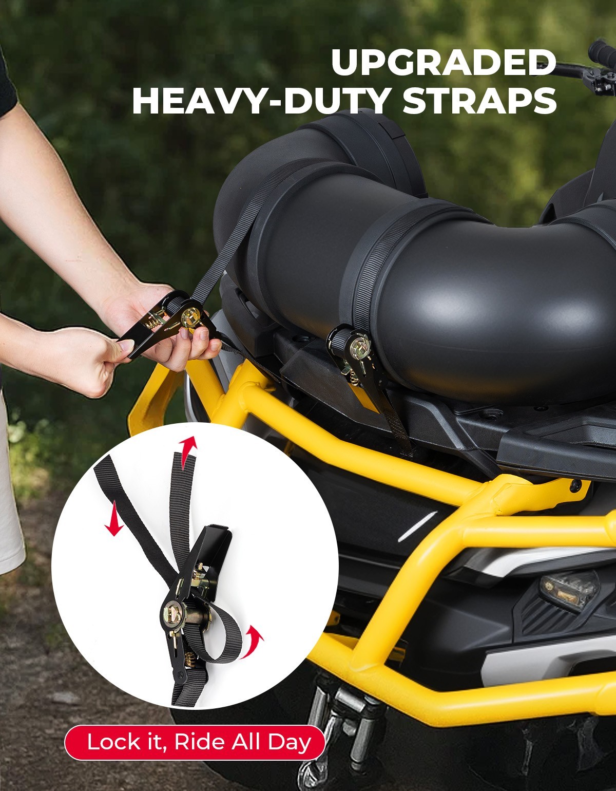 8 Inch ATV Tube Speaker Bluetooth Audio Systems for Outlander Sportman Fourtrax