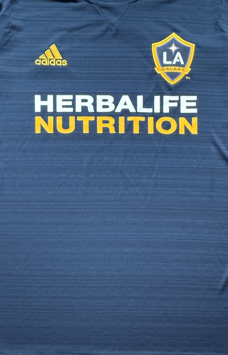 2018 LA Galaxy Away #9 Ibrahimovic Large adidas Soccer Legend Zlatan MLS kit