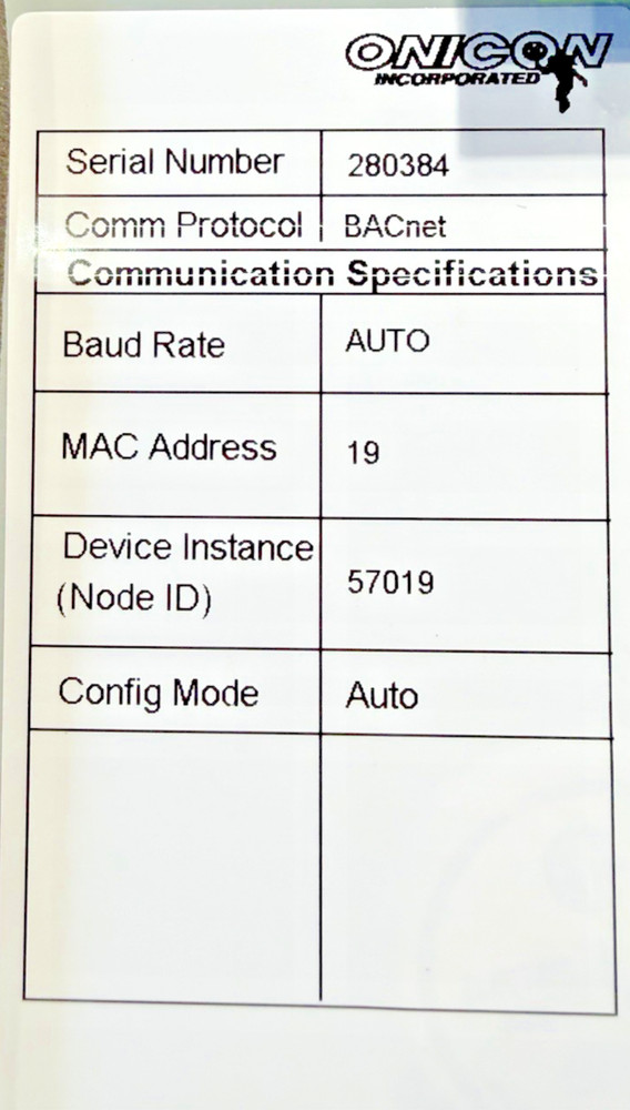 Onicon System 10 BTU Meter 280384 🟦