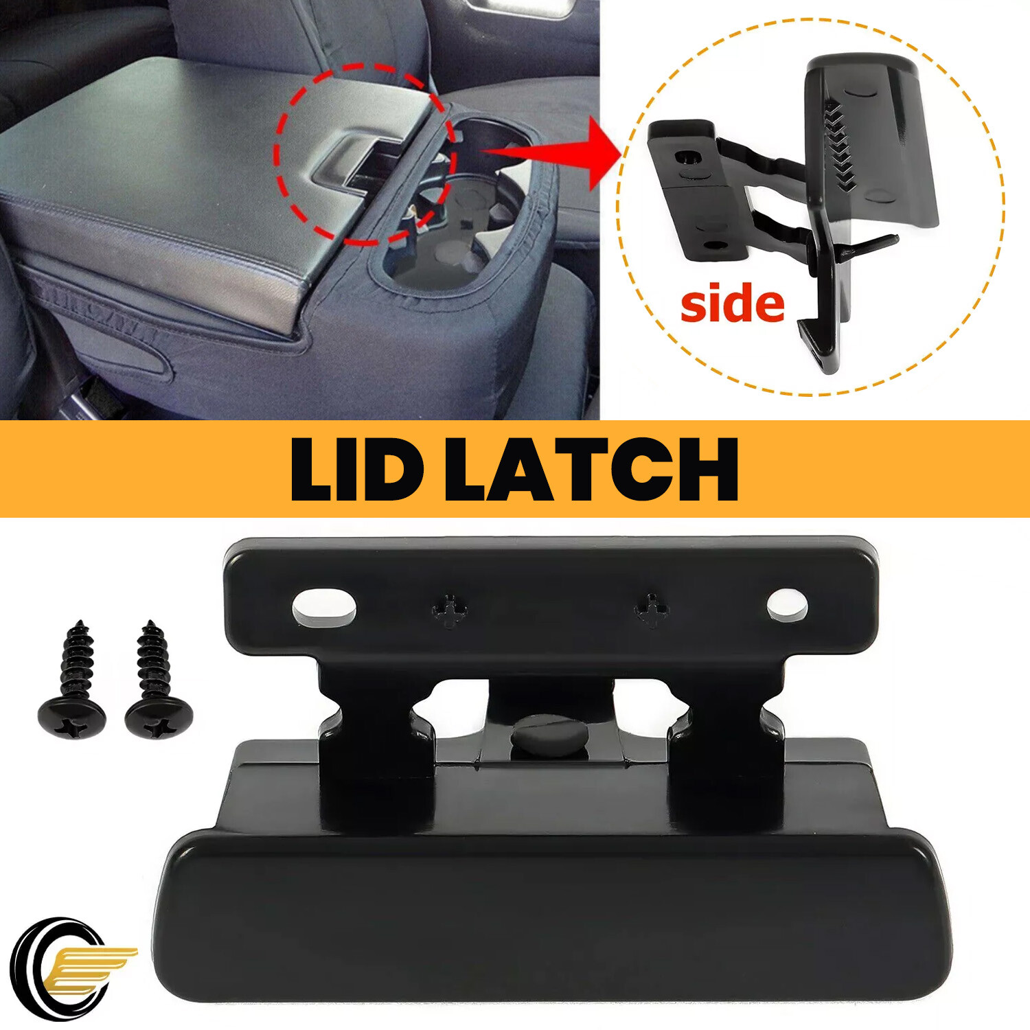 Center Console Armrest Latch Lid For 2007-2014 Chevy Silverado 1500 GMC Sierra