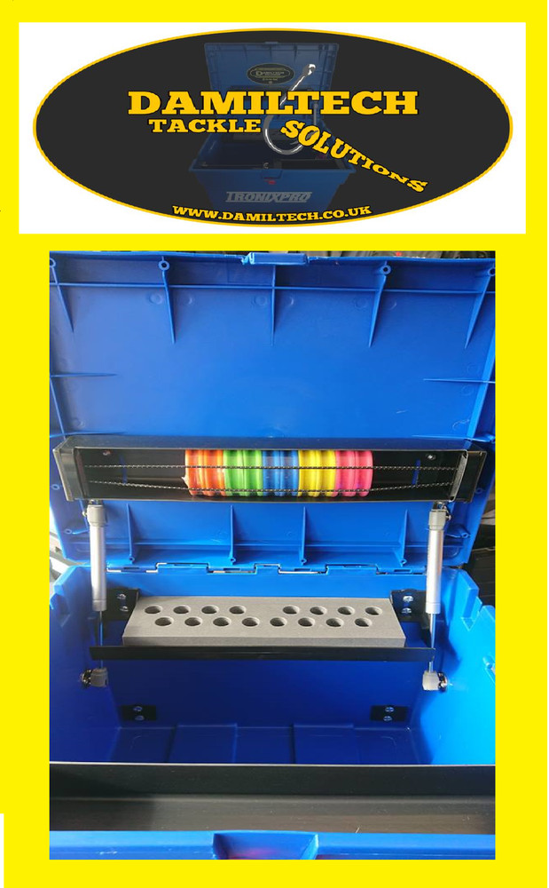 DAMILTECH SOLUTIONS LONG RIG WINDER TRAY COMPLETE WITH 10 X FOAM RIG WINDERS