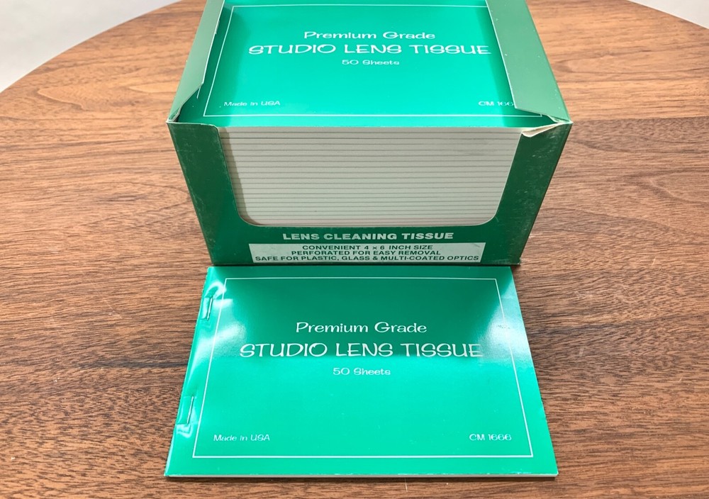Camera Lens Tissues - 50 Booklets / 1 Box - **Premium Grade**