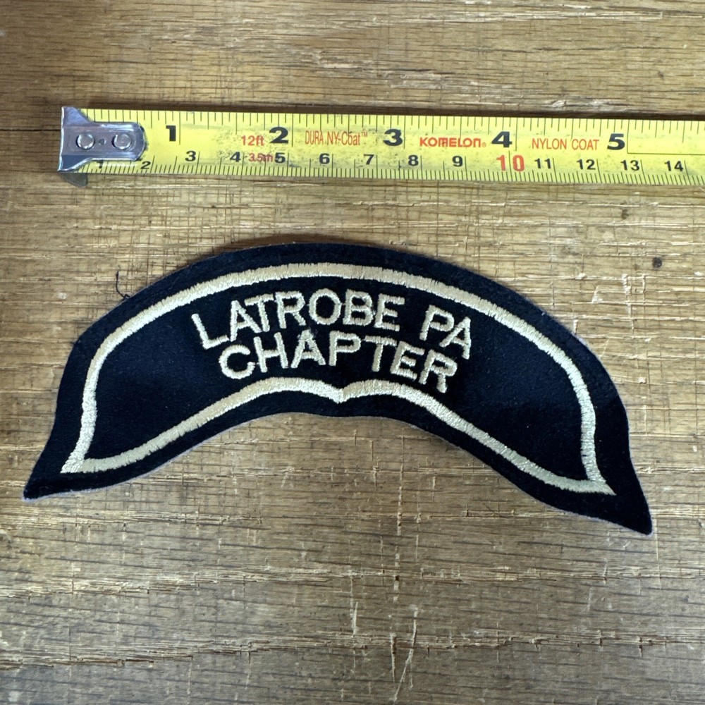 Harley Davidson HOG Latrobe PA Chapter Vest 5”x 2" Patch