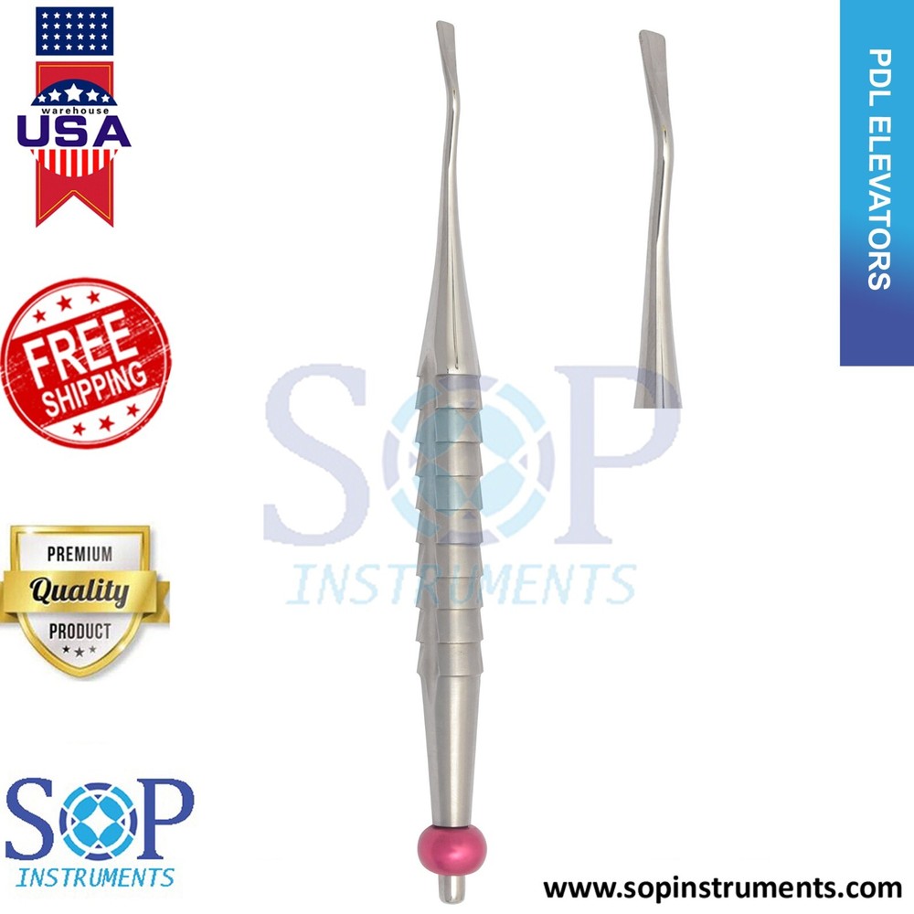 Dental PDL Luxating Root Elevators Set of 7 Precise Periotomes Tips Titanium Lab