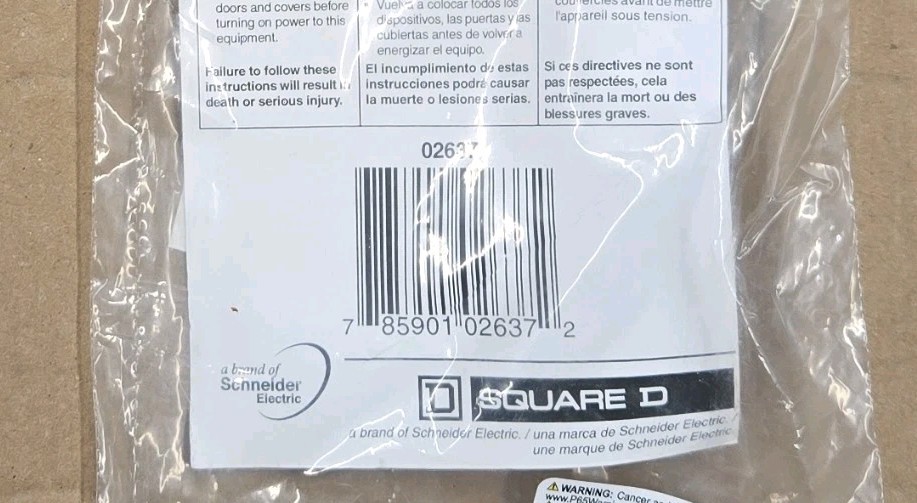 Grounding Bar Kit SquareD PK7GTA for Electrical Panel