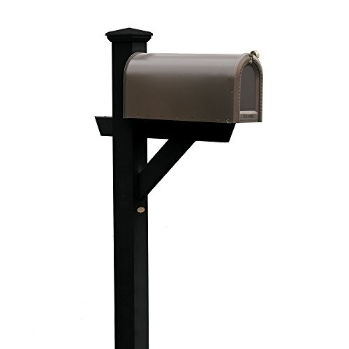 AD-MLBX1-BKE Hazelton Mailbox Post Black