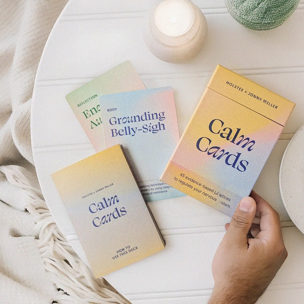 Holstee x Jonny Miller Calm Cards 45 Science-Backed Practices Regulate Nervous
