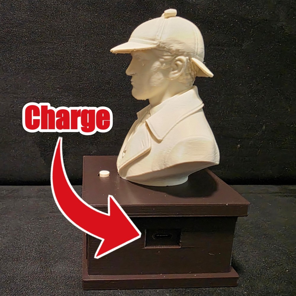 Sherlock Holmes 3D Printed Talking Bust