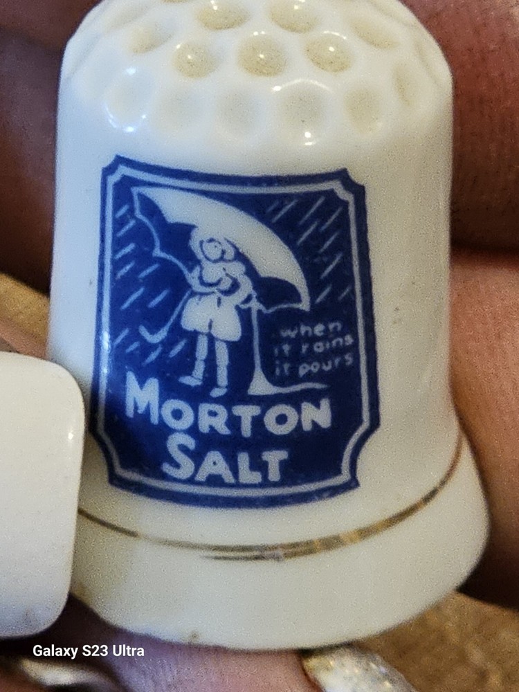 Old Thimbles And Sewing Supplies