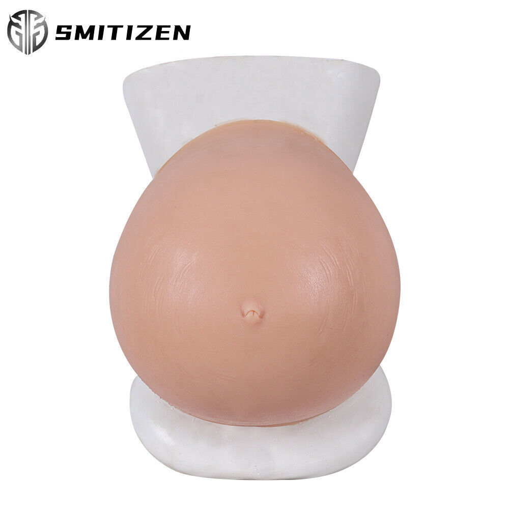 Roanyer Silicone Fake Twins Belly Bump Twins Pregnant Belly For Crossdresser