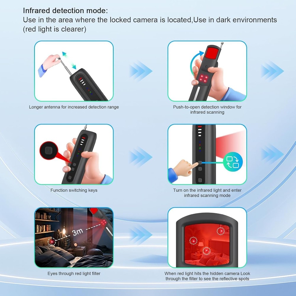 Hidden Camera Detector 2025 Upgraded Camera Detector, Hidden Device GPS Detector
