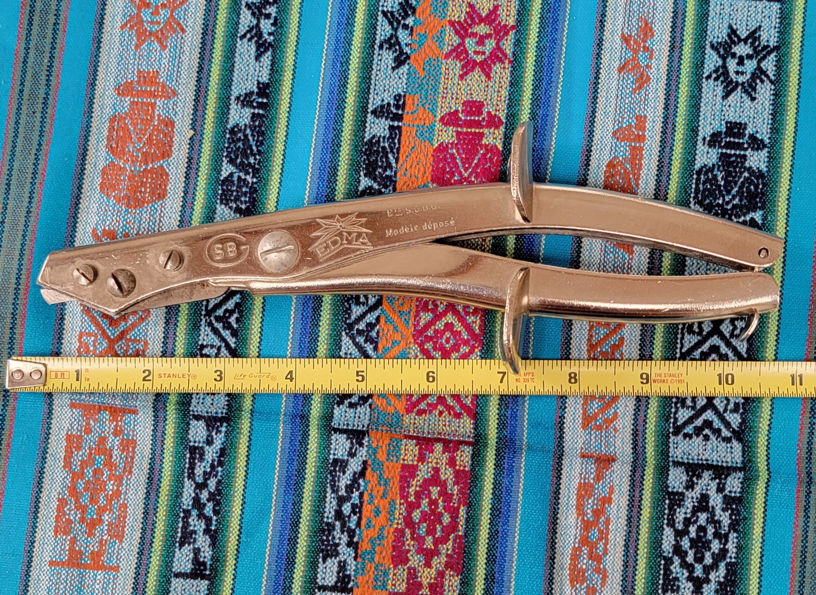 Vintage TIN Snips NIBBLER SHEARS SNIPS SBG EDMA - France 🔥