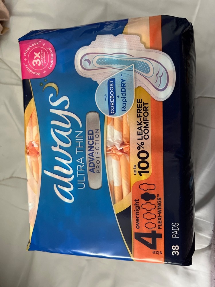 always ulta thin size 4 with wings 38 count
