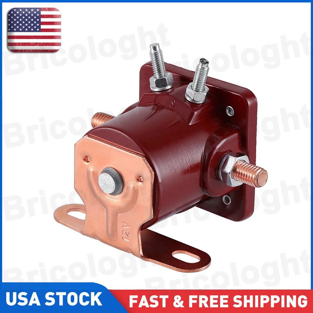 12V Heavy Duty Solenoid Relay Red Fits For Ford Starter Car Truck SW3 SNL135 A++