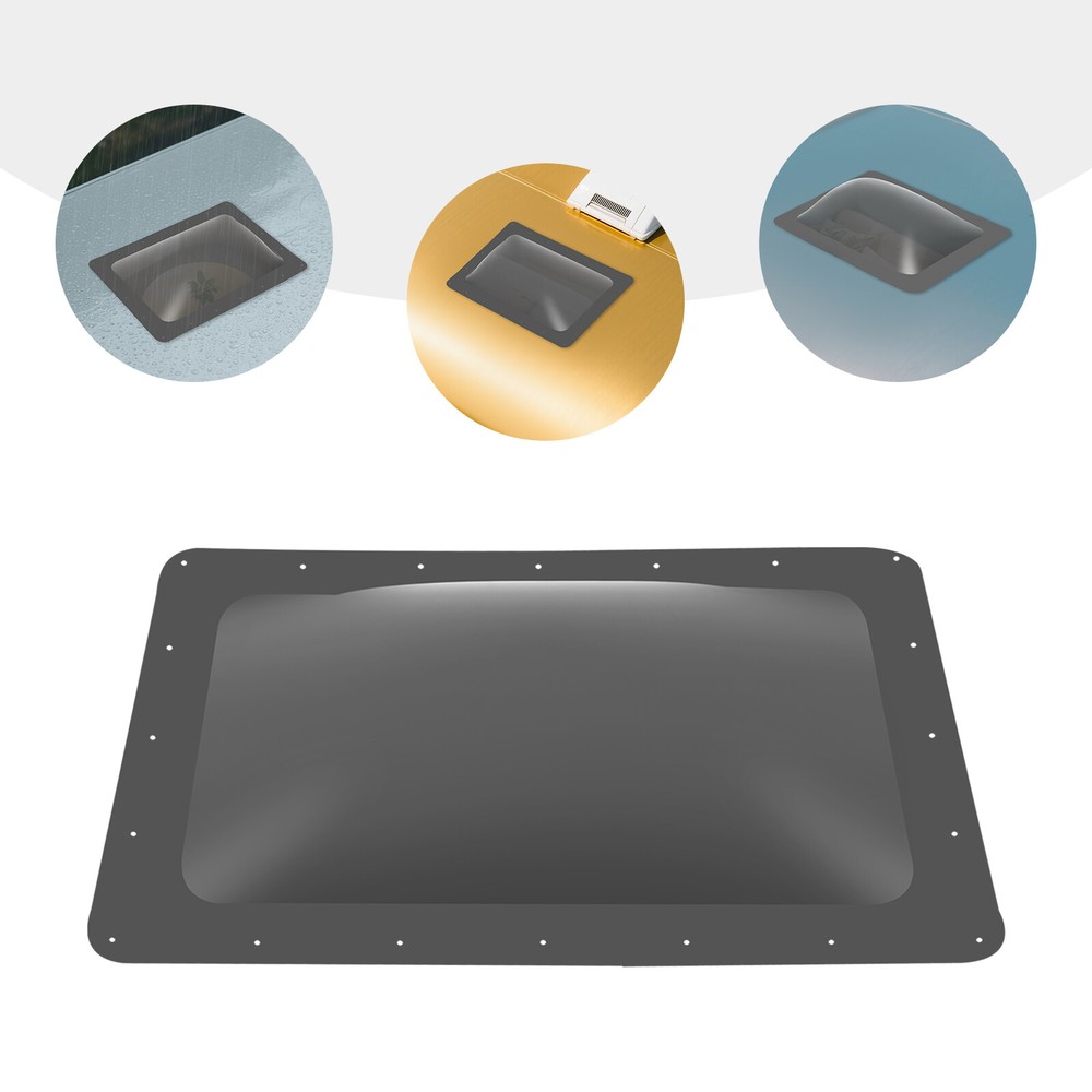 RV Skylight Outer Dome, RV Skylight Fits, Camper Skylight Clear Black Skylight