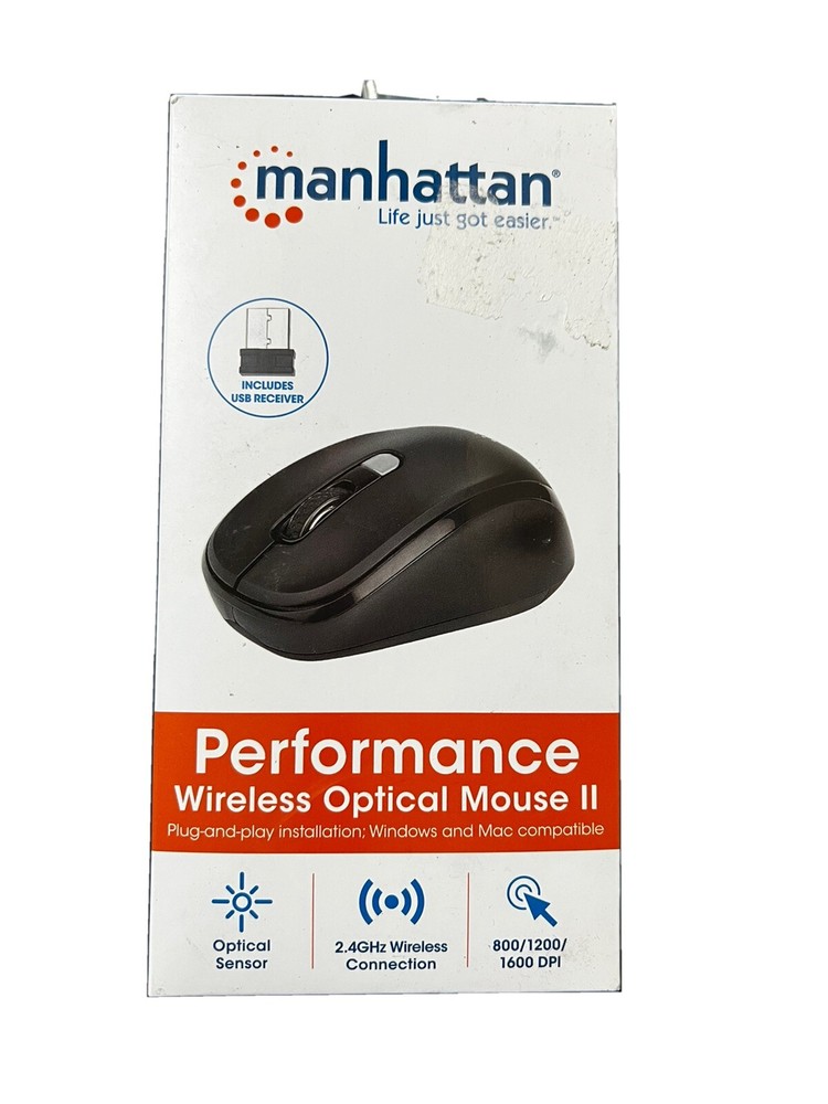 MANHATTAN 179904 Performance Wireless Mouse II