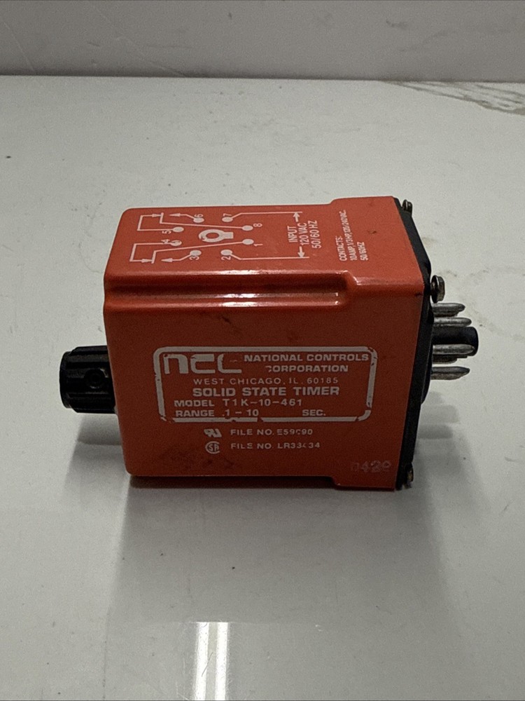 National Controls Corporation (NCC) solid-state timer, model T1K-10-461