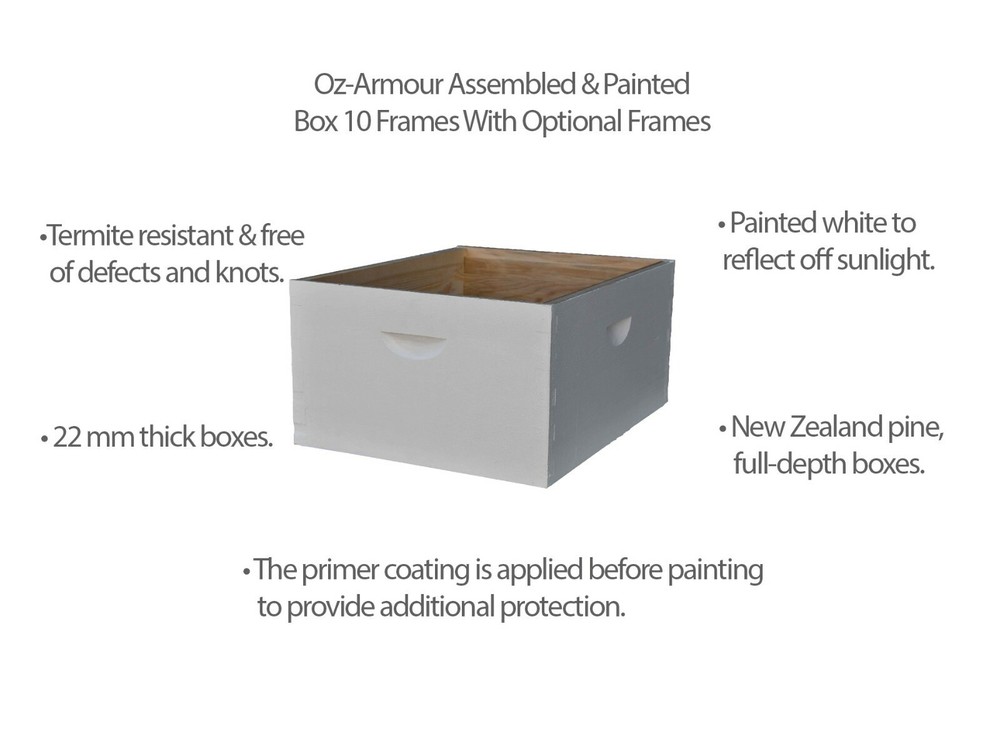 OZ-ARMOUR ASSEMBLED & PAINTED BOX 10 FRAMES WITH OPTIONAL FRAMES